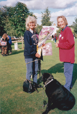 Jilly Cooper with Angela