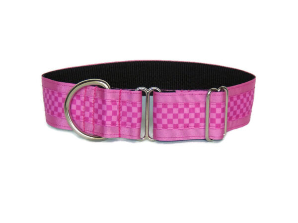 Everyday walking collar - Pink check