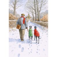 Sighthound charity Christmas cards – It’s Cold and Clear as Christmas Draws Near by Steve Sanderson