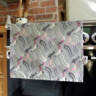 Sleepy Sighthounds Teal Towel